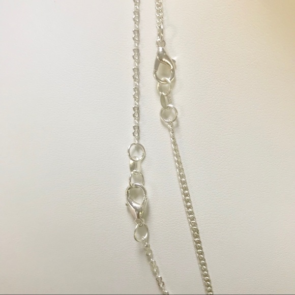 2 Minimalist Sterling Silver necklace chains 18” - Picture 4 of 4